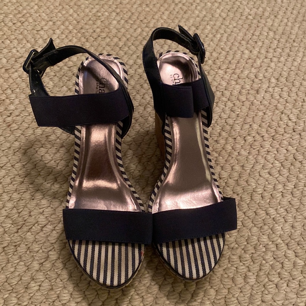 Charles david navy wedges